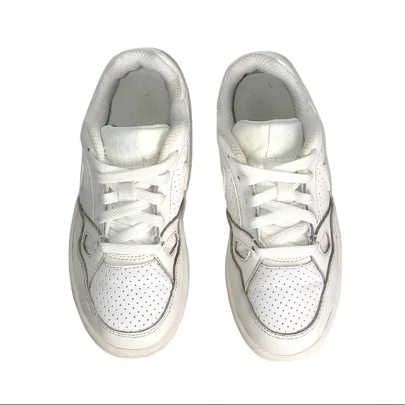 Nike Son Of Force White On White Leather Low Top Sneakers - Picture 5 of 10